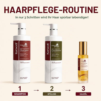 Haarpflege Set für Trockenes Haar | Shampoo, Conditioner & Arganöl
