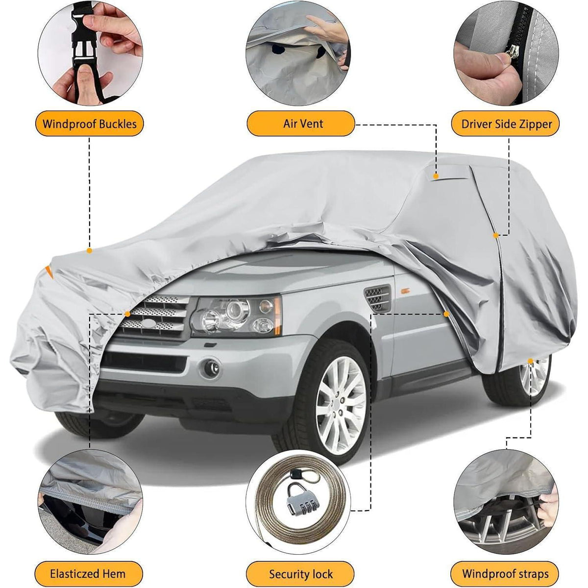 Autoabdeckung wasserdicht Land Rover Range Rover Sport 2005-2025