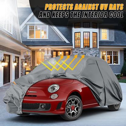 Autoabdeckung wasserdicht FIAT 500 2007-2025 Allwetter Schutzhülle