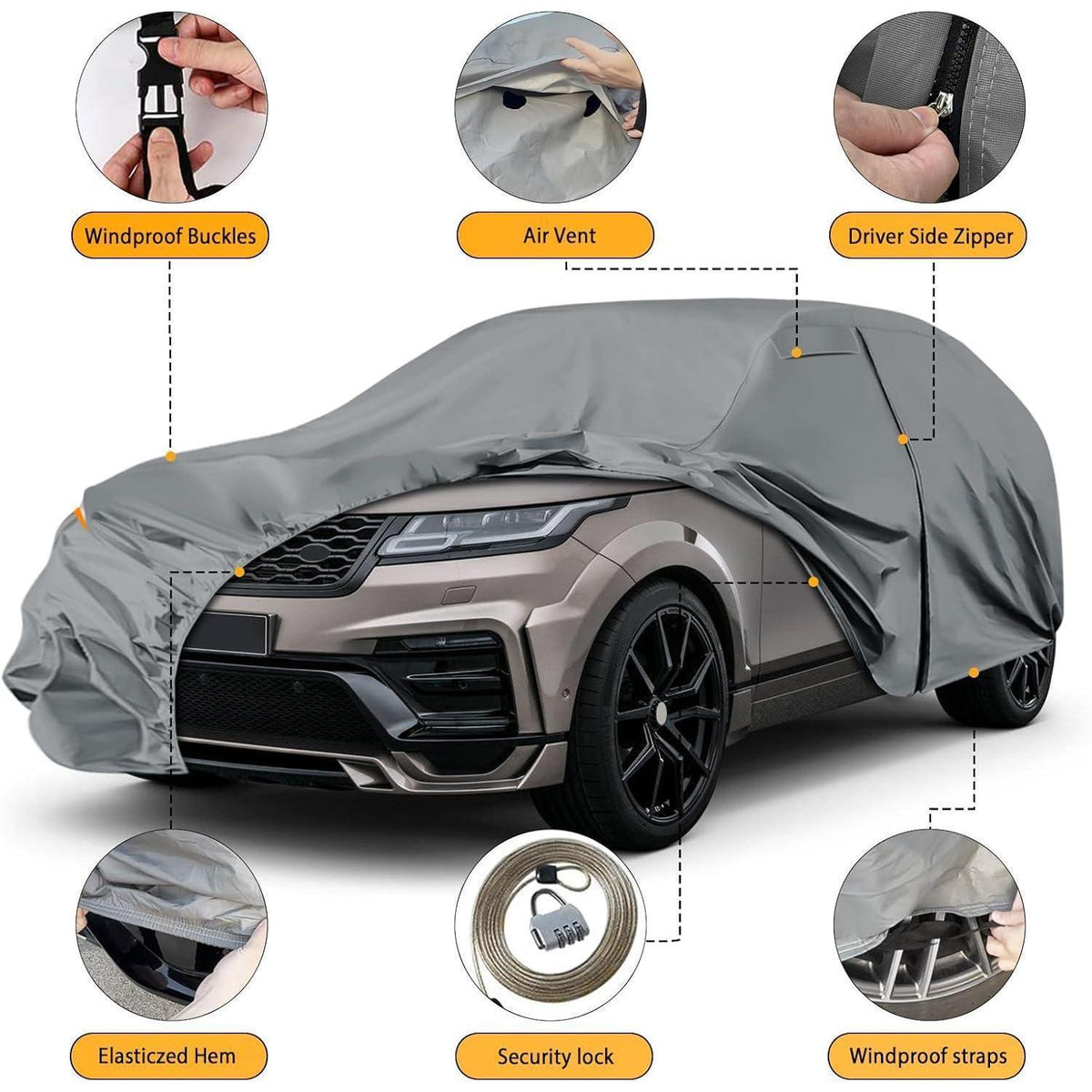 Autoabdeckung wasserdicht Land Rover Range Rover Velar 2017-2025