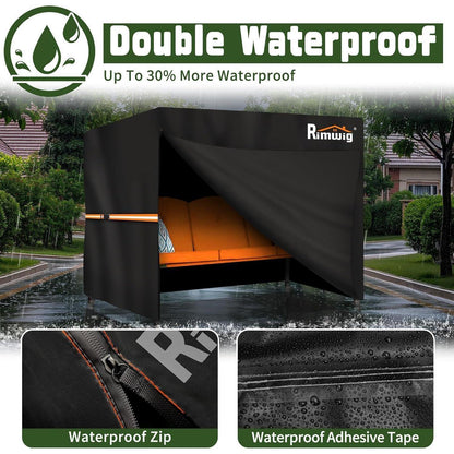 Hollywoodschaukel Abdeckung 3-Sitzer Wasserdicht 210x150x150cm