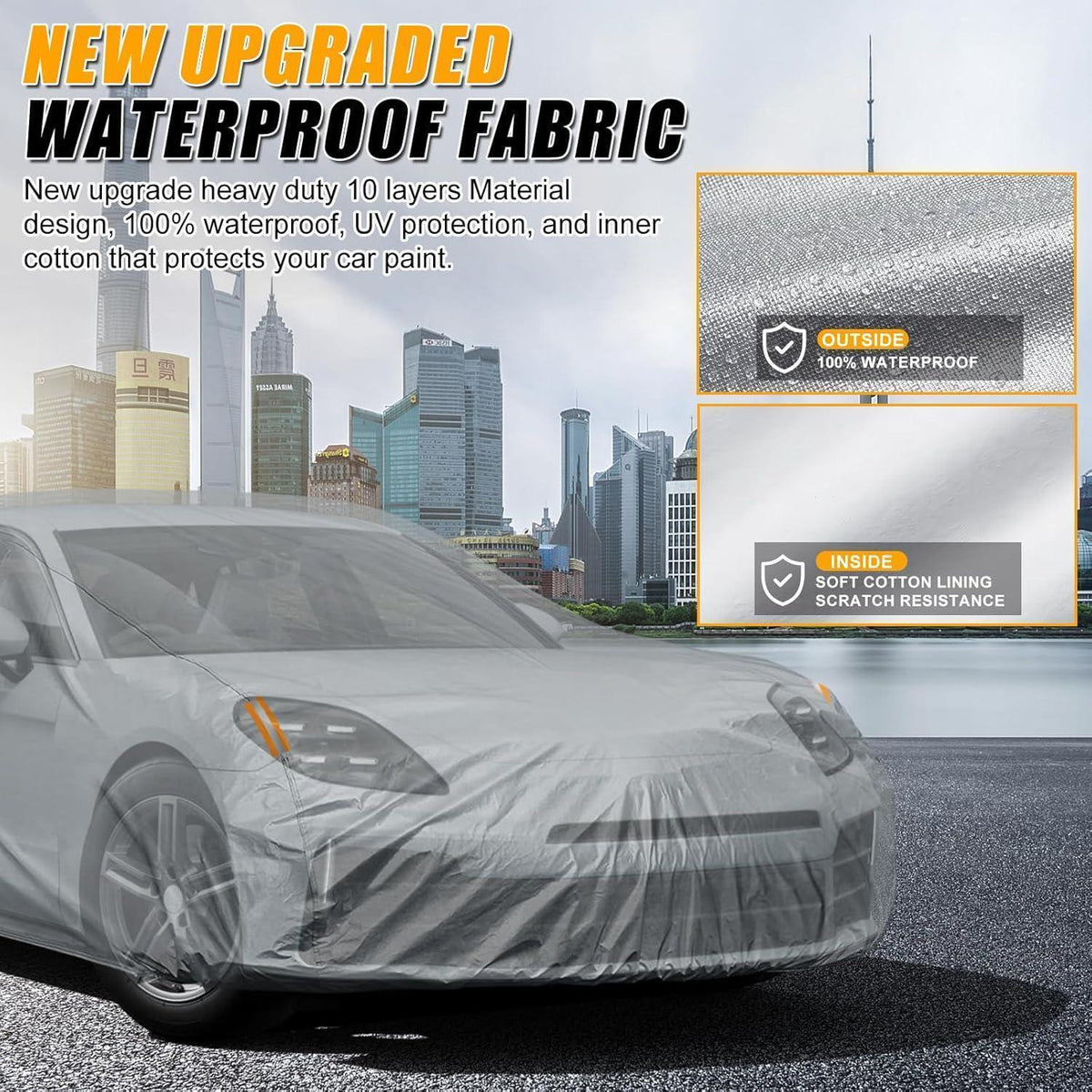 Wasserdichte Autoabdeckung für Porsche Panamera 2014-2025