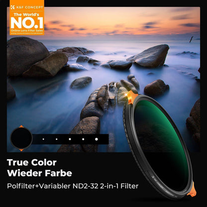 ND Polfilter 46mm 2-in-1 Graufilter & CPL