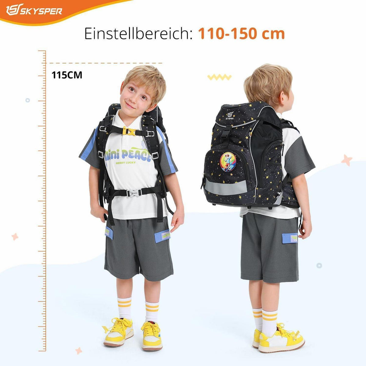 Schulranzen Set 5-teilig für Jungen & Mädchen – Komplett Ausstattung