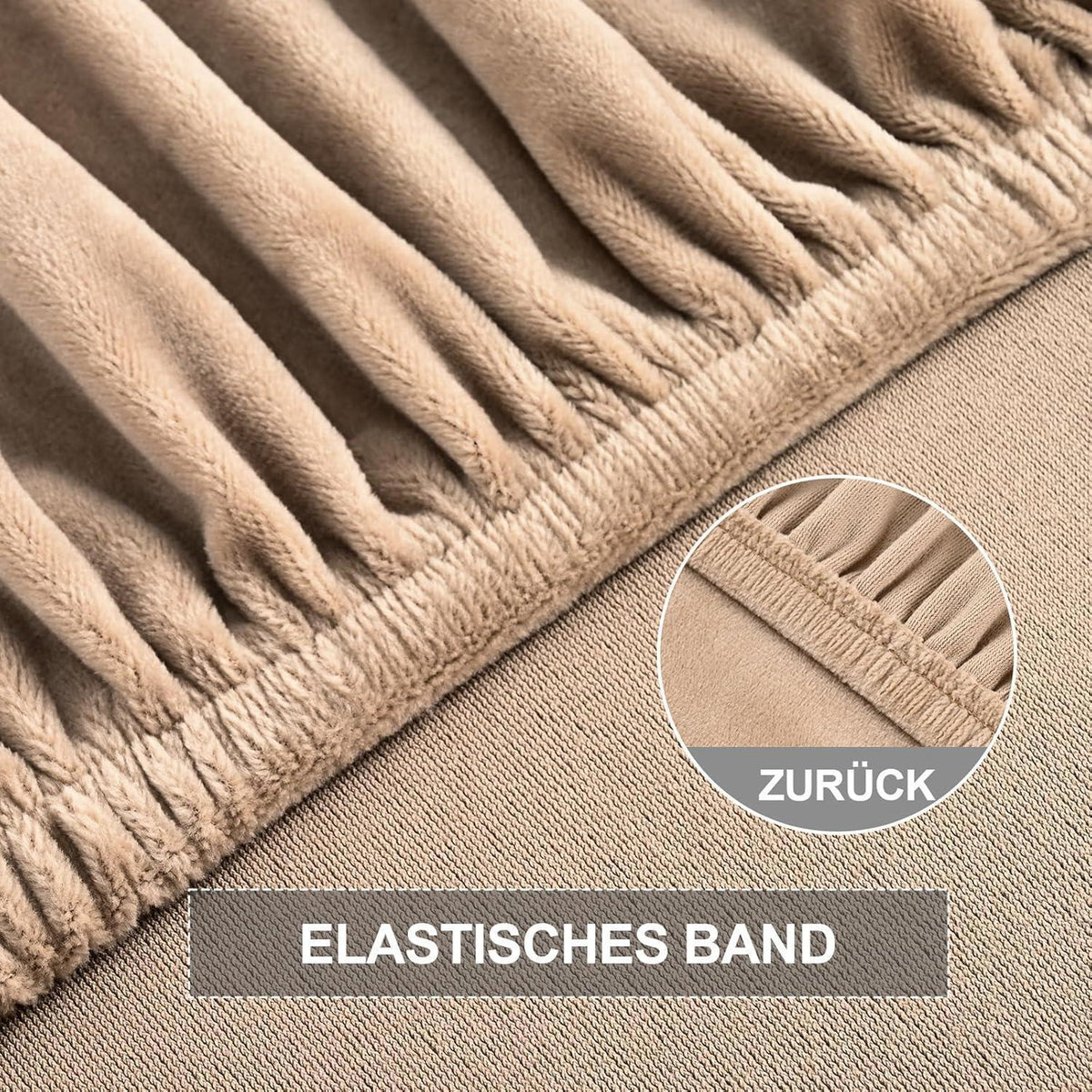 Stretch Samt Stuhlhussen Set – Abnehmbar & Waschbar