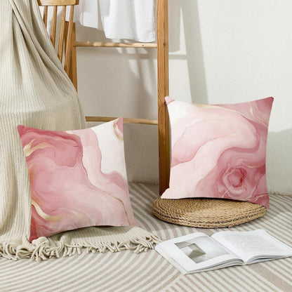 4er Set Kissenbezüge 45x45 Rosa – Modern & Weich