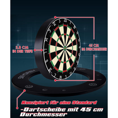 Kork Dartscheibe Set mit Pfeilen & Zubehör – Steeldart Scheibe