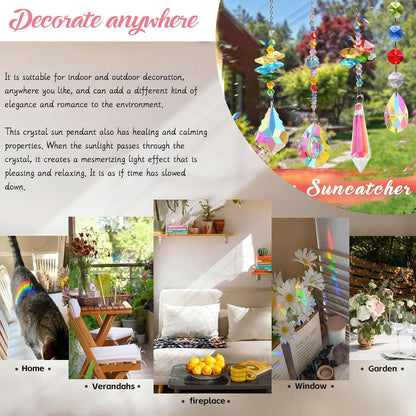 500pcs Kristall Sonnenfänger Set – DIY Regenbogen Deko