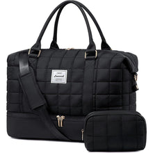 Große Reisetasche mit Schuhfach und Nassfach, Schwarz