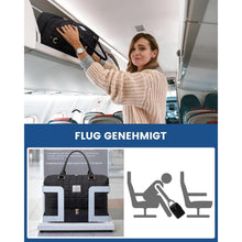 Große Reisetasche mit Schuhfach und Nassfach, Schwarz