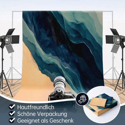 3D Marmor Bettwäsche Dunkelblau 200x200cm | Luxus Bettbezug Set