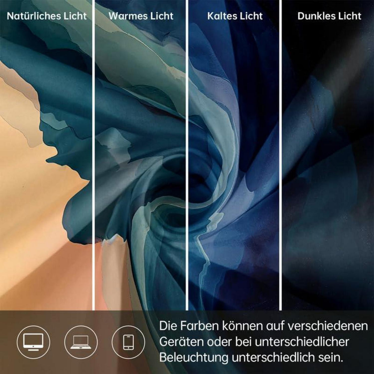 3D Marmor Bettwäsche Dunkelblau 200x200cm | Luxus Bettbezug Set