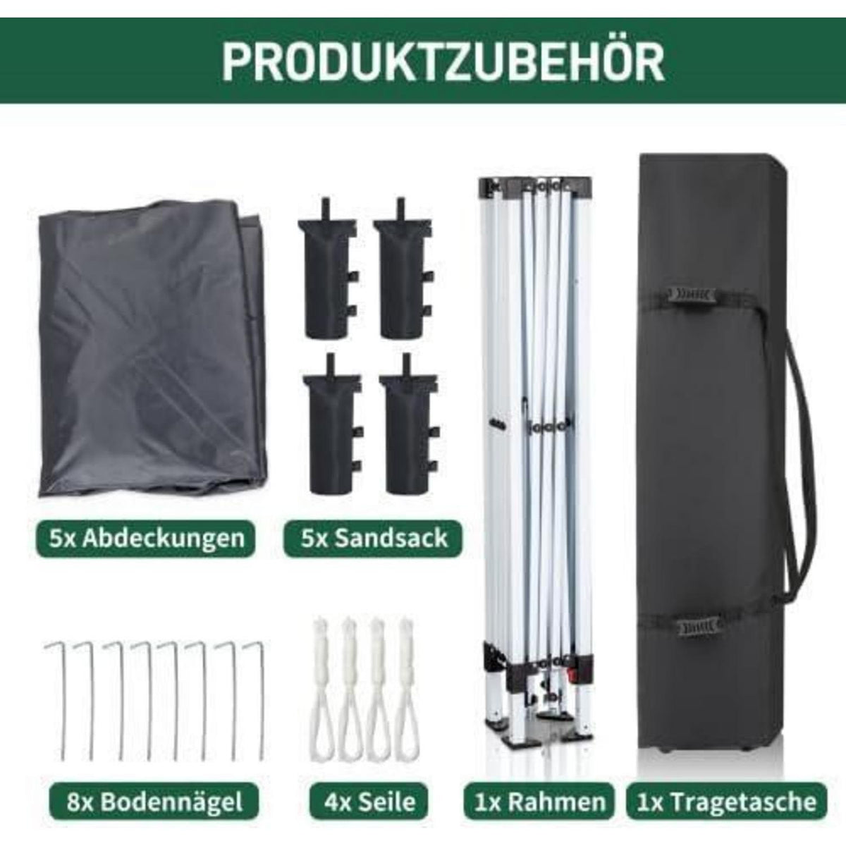 3x3m Pop-up Faltpavillon – Wasserdicht & UV-Schutz für Garten & Events