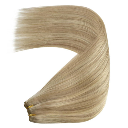 Echthaar Tressen Blond – Remy Menschenhaar 55cm