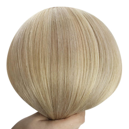 Echthaar Tressen Blond – Remy Menschenhaar 55cm