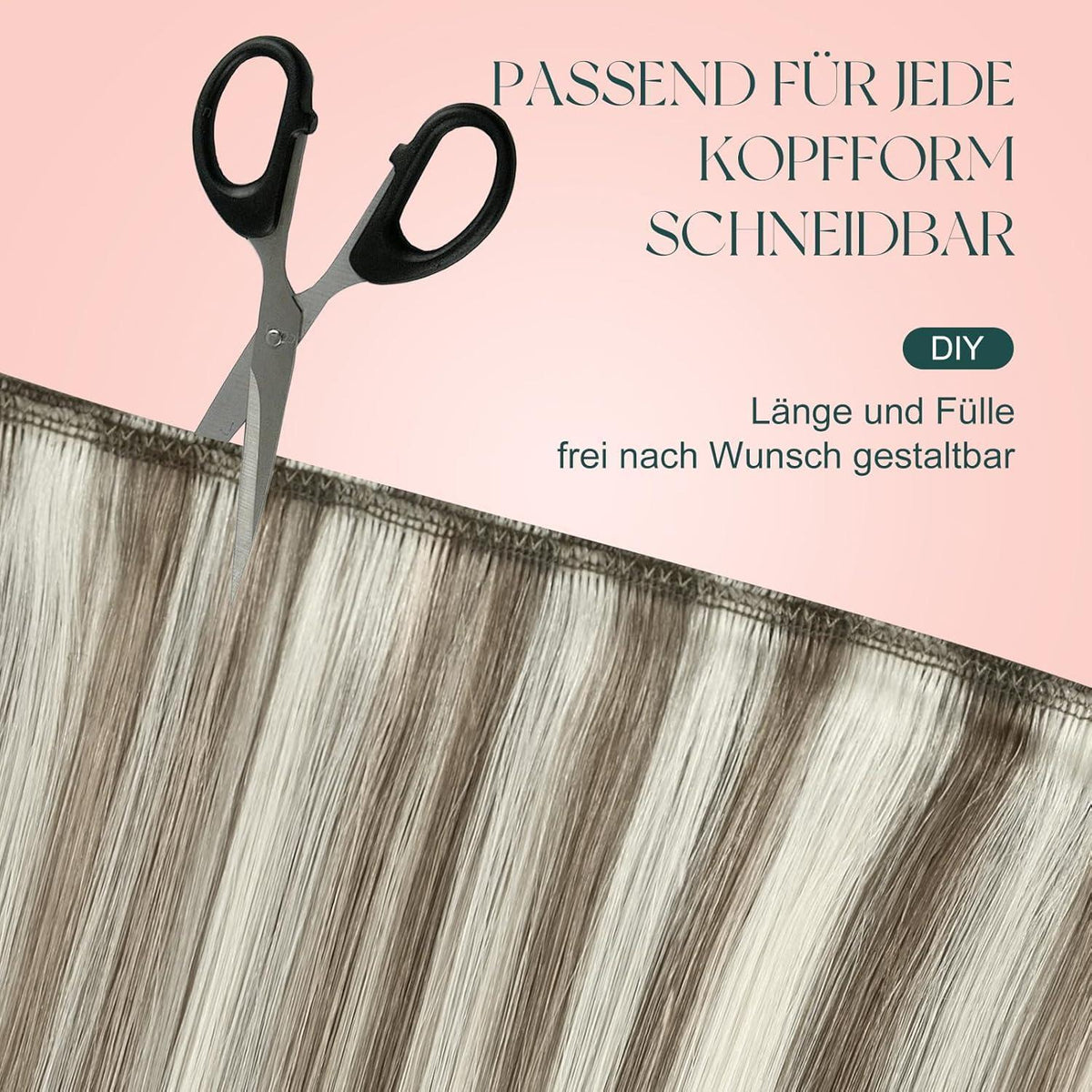 Echthaar Tressen Blond – Remy Menschenhaar 60cm #P8/60