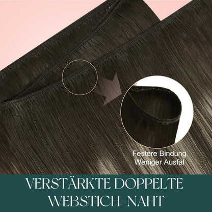 Echthaar Tressen Balayage Braun Ombre #2/8/2 – 40cm