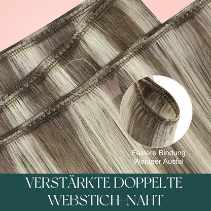 Echthaar Tressen Blond – 45cm, 100g, #P8/60