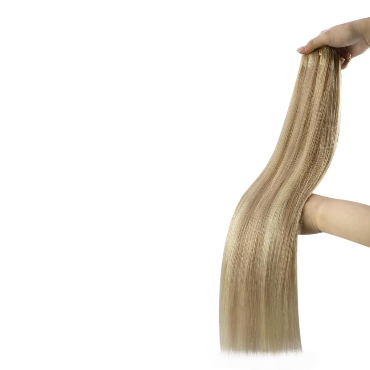 Echthaar Tressen Blond – Remy Menschenhaar 45cm