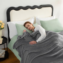 Kuscheldecke 2er Set Flauschig 150x200 cm Grau 4 Jahreszeiten