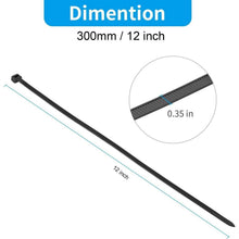 Robuste Kabelbinder 30,5 cm – 500er Pack Schwarz