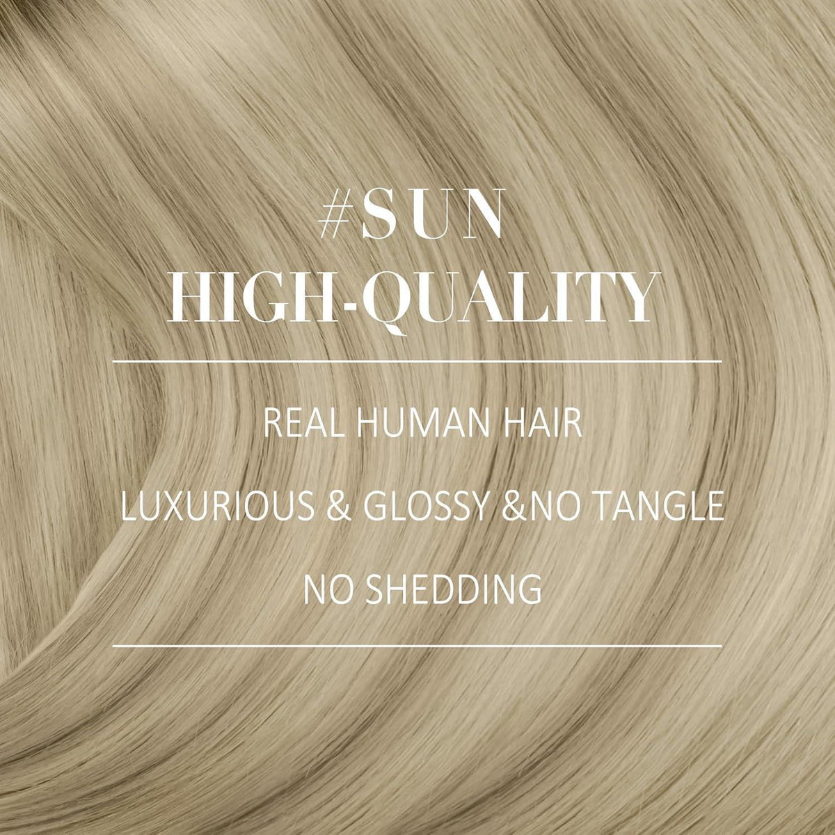 Echthaar Nano Extensions Ombre Aschblond 40cm