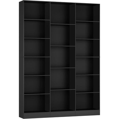 Bücherregal 188 cm mit 17 Fächern – Standregal für Wohnzimmer & Büro