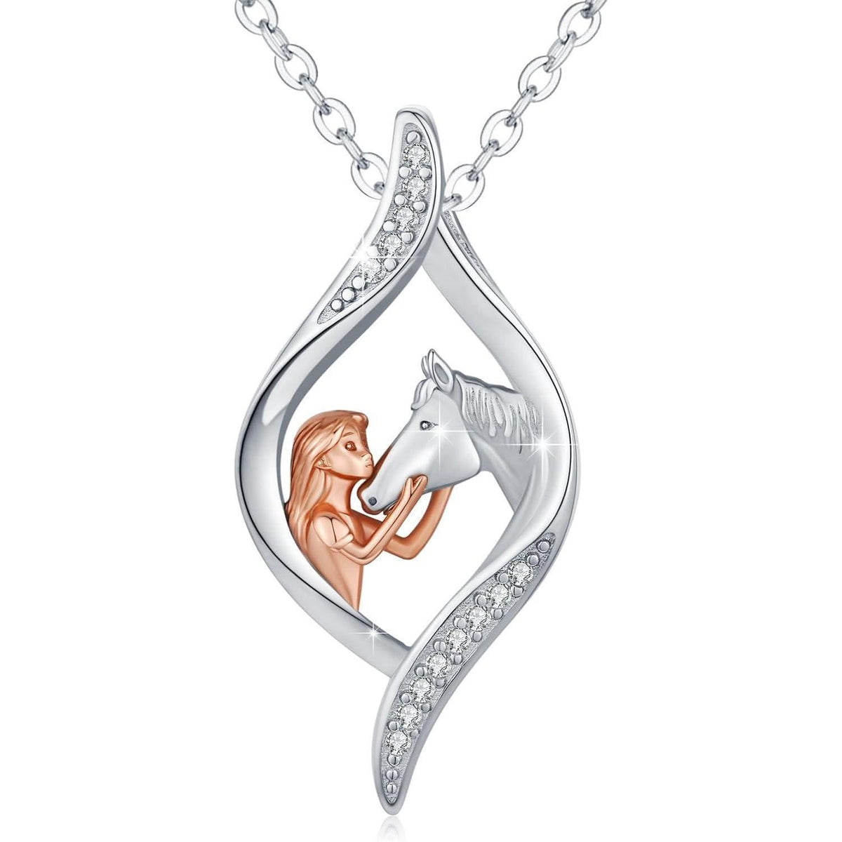 925 Sterling Silber Tier Halskette für Damen & Mädchen