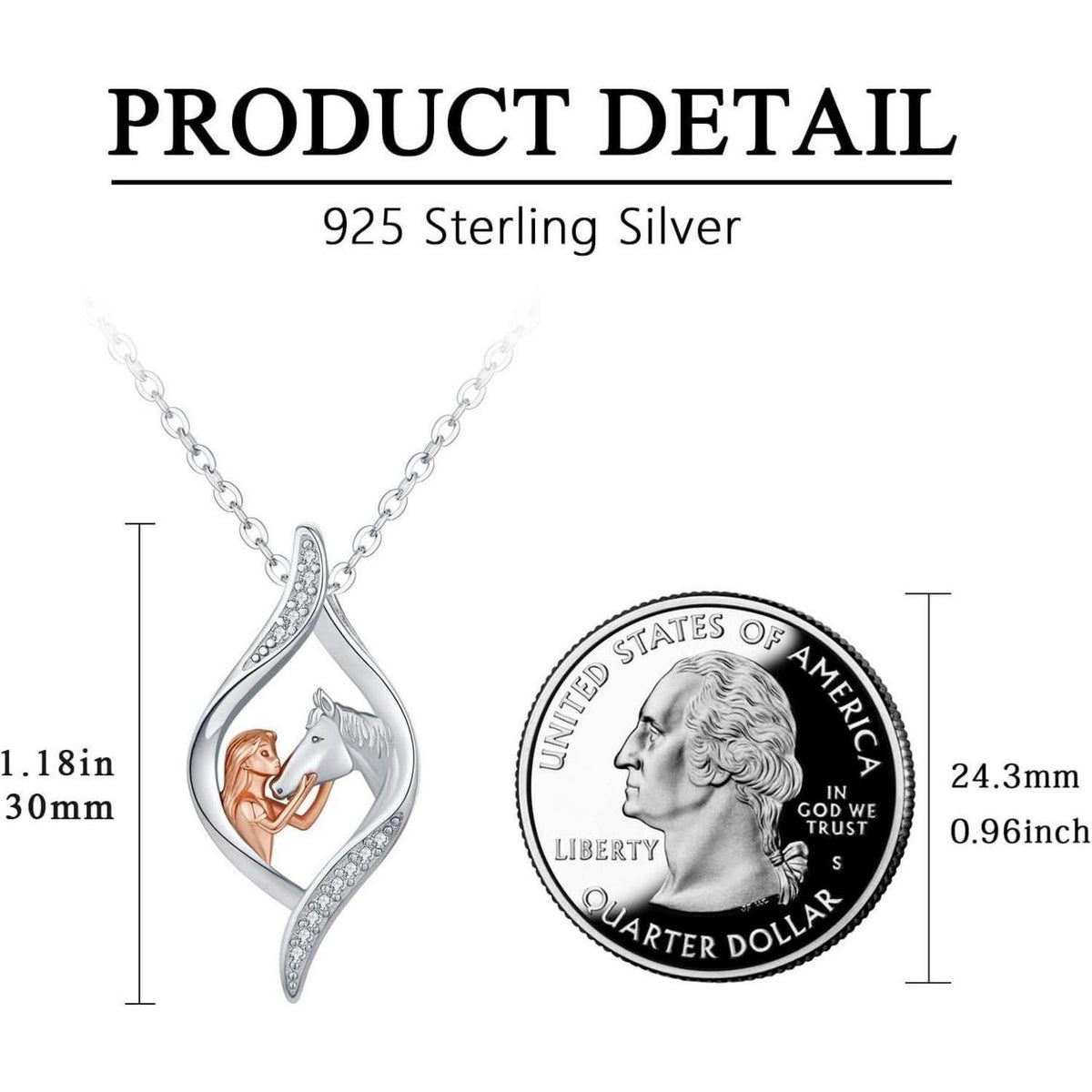 925 Sterling Silber Tier Halskette für Damen & Mädchen