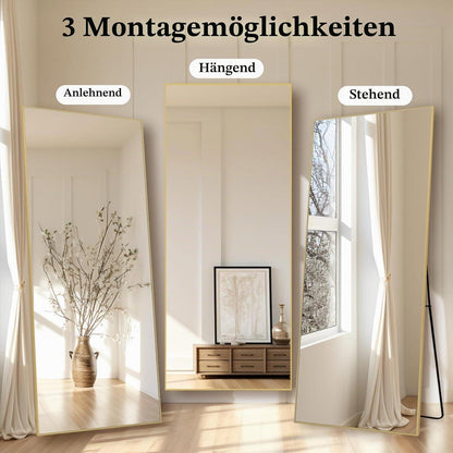 Ganzkörperspiegel 179x65cm – Stehspiegel für Schlafzimmer & Wohnzimmer