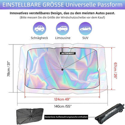 Auto Sonnenschutz Irisierend, 360° Drehbar, UV-Schutz