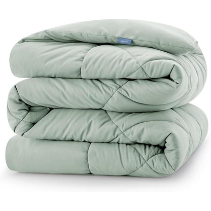 CozyLux 4-Jahreszeiten Bettdecke 155x220 cm Mikrofaser Grün