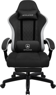Ergonomischer Gaming Stuhl Stoff 150kg Belastbarkeit Schwarz