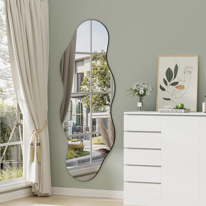 Asymmetrischer Wandspiegel Wolkenform 160x60cm – Dekorativer Spiegel