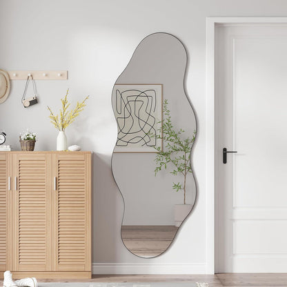 Asymmetrischer Wandspiegel Wolkenform 160x60cm – Dekorativer Spiegel