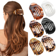 Haarklammern Damen Rutschfeste Flache Claw Clip Elegant Sport