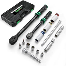 Drehmomentschlüssel-Set 60-220 Nm, 15-teilig, 3/8 & 1/2 Zoll Antrieb