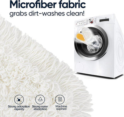 Yocada Mikrofaser Teleskop Bodenmop Nass Trocken Marmor Fliesen Laminat 57 Zoll