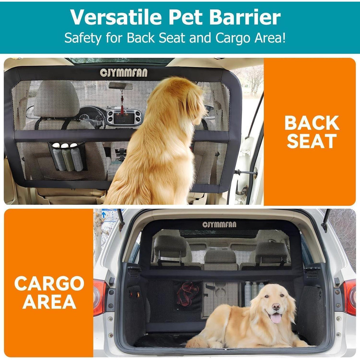 Hundebarriere Auto Rücksitz – Groß für Limousine/SUV/Pick-up