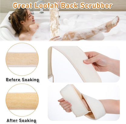 Rückenbürste Loofah Luffa Schwamm 73 cm für Dusche Bad Peeling
