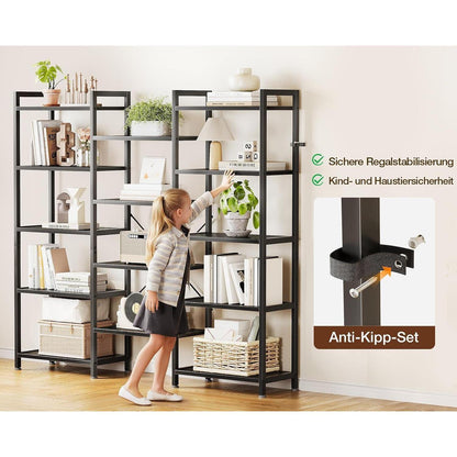 Bücherregal 5 Etagen Industrie Design – Raumteiler & Stauraum