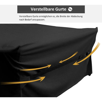 Wasserdichte Gartenmöbel Abdeckung 125x63x74cm mit Belüftung