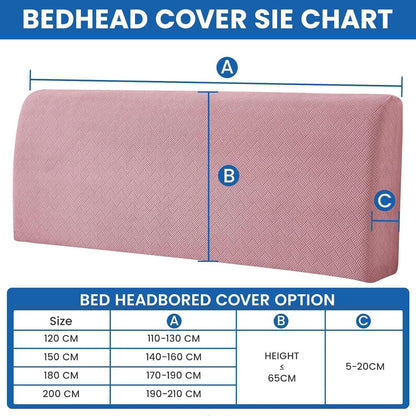 Bettkopfteil Bezug 200cm Rosa – Weich & Stretch