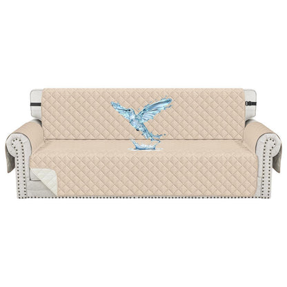 Wasserdichter Sofabezug 4-Sitzer, Kratzfest & Rutschfest Beige