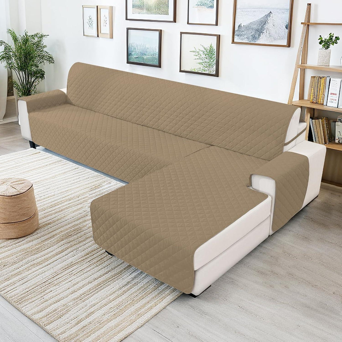 Wasserdichter Couchüberzug L-Form 3 Sitzer – Rutschfest & Waschbar