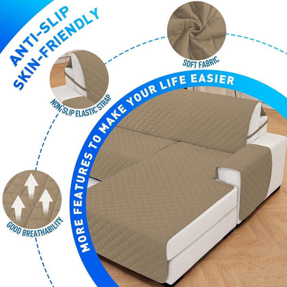 Wasserdichter Couchüberzug L-Form 3 Sitzer – Rutschfest & Waschbar