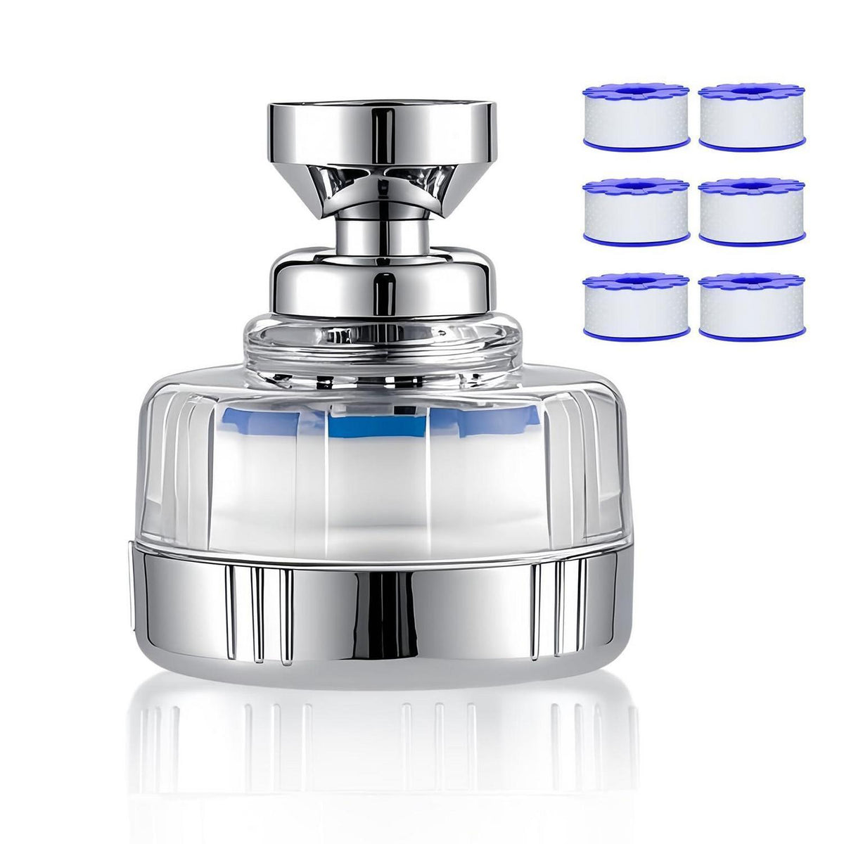 Wasserhahnfilter Kalkfrei mit 6 Ersatzfiltern