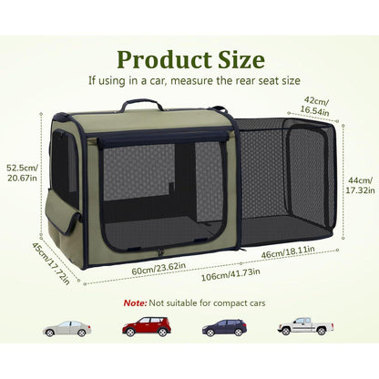 Erweiterbare Katzentasche Transportbox für Reisen & Alltag