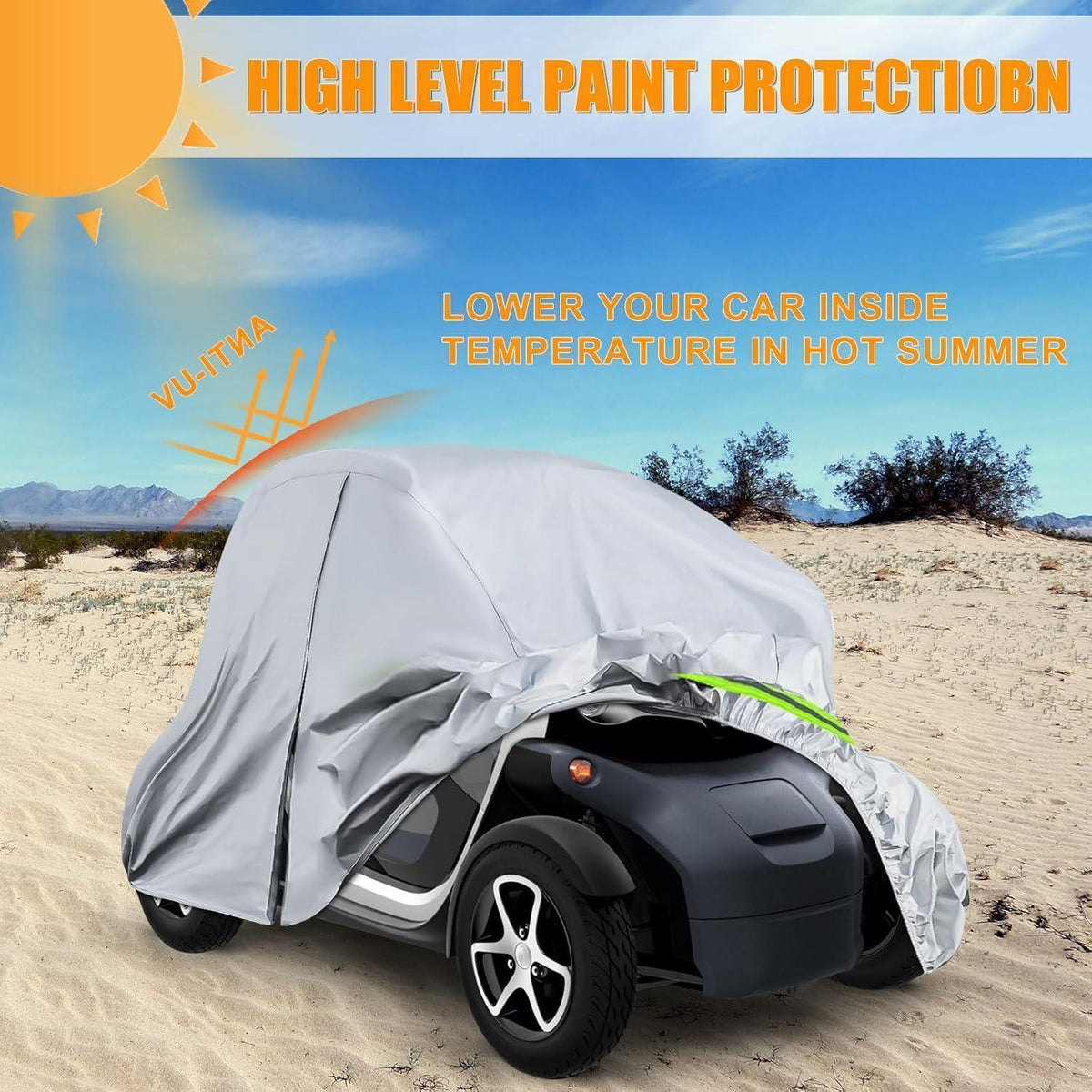 Autoabdeckung Vollgarage für Renault Twizy 2012-2023, Wasserdicht & Atmungsaktiv