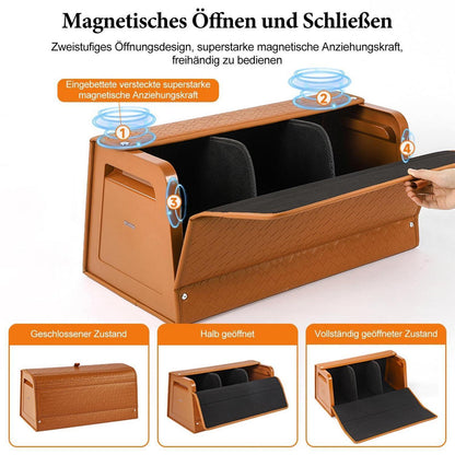 Kofferraum-Organizer, Faltbar & Wasserdicht für PKW/SUV in Lederoptik